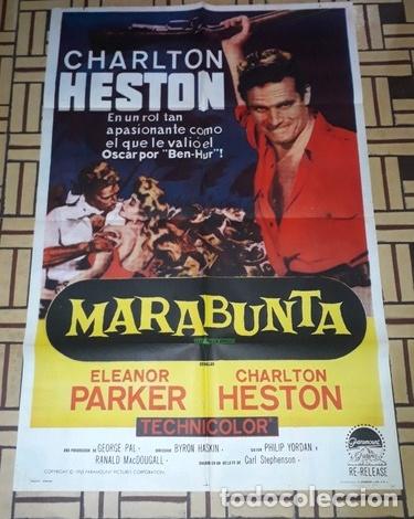 Kino: marabunta afiche cine charles heston eleanor parker h46