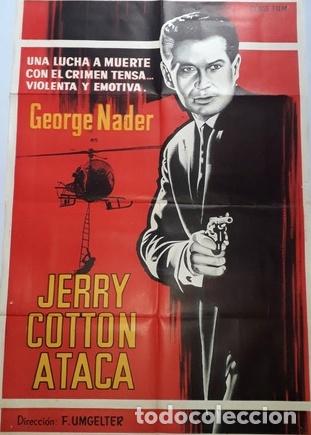 Kino: jerry cotton ataca afiche george nader i40