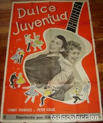 Kino: afiche de cine peter kraus conny froboess dulce juventud