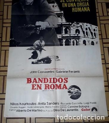 Kino: bandidos en roma afiche dlaurentis jcassavetes ferzettie14