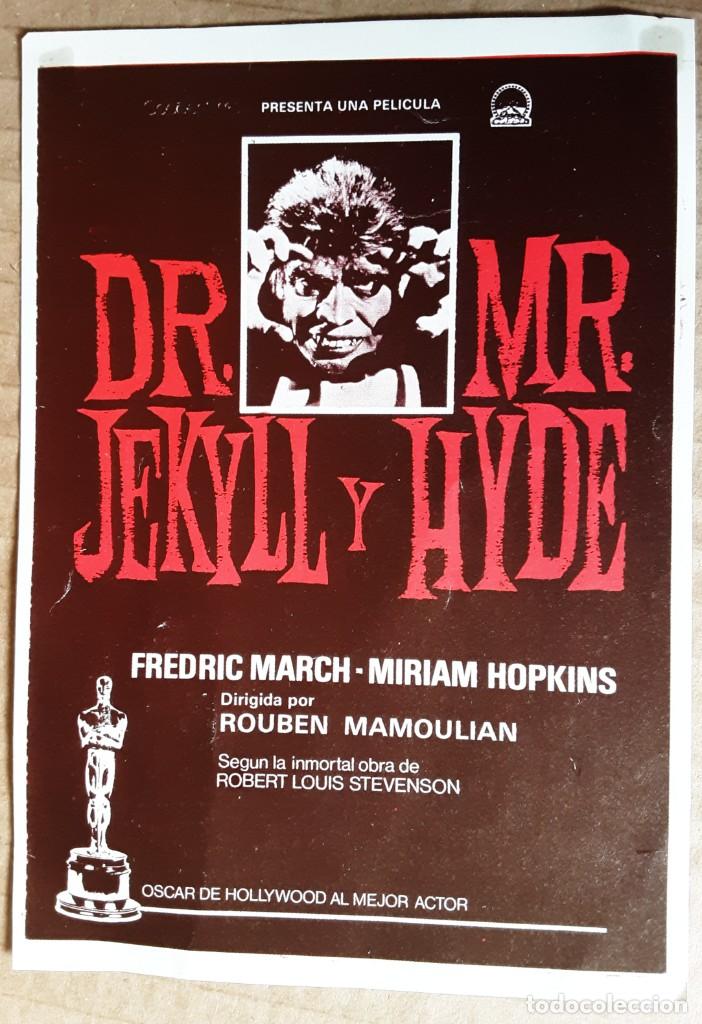 Kino: Doctor Jekyll y Mister Hyde, Fr&eacute;d&eacute;ric March, impreso en los a&ntilde;os 80
