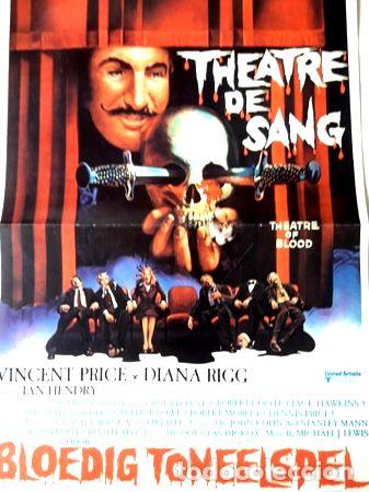 Kino: poster de cine doble faz theatre de sang con vincent price