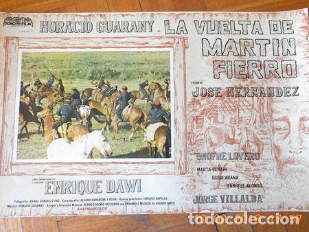 Kino: afiche pelicula la vuelta de martin fierro 1974 modelo 2