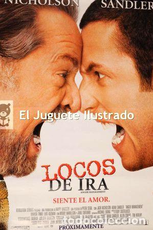 Kino: afiche cine locos de ira 100 x 70 adam sandler nicholson