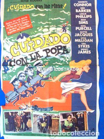 Kino: cuidado popa rogers marineros antiguo afiche cine comedia