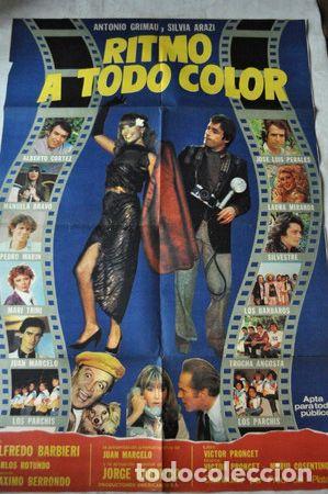 Kino: afiche ritmo todo color 1980 barreiro grimau cine argentino