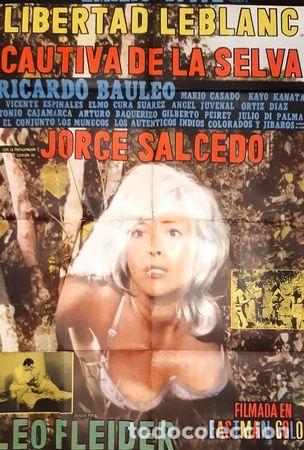 Kino: afiche origin cine 1968 cautiva de la selva libertad leblanc Ed. 196
