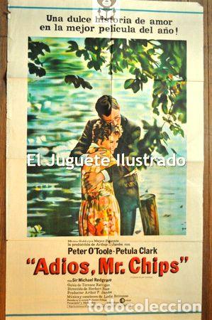Kino: adios mr chips peter o toole afiche cine antiguo 1969