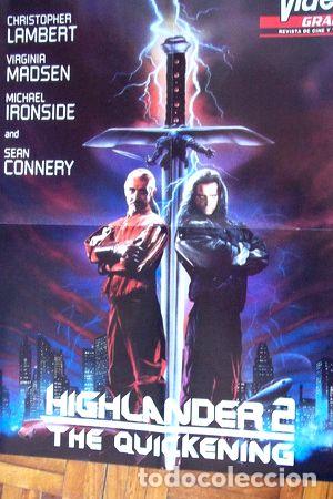 Kino: highlander ii y loni anderson mini poster doble