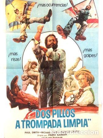 Kino: dos pillos trompada limpia afiche cine comedia italiana 1975