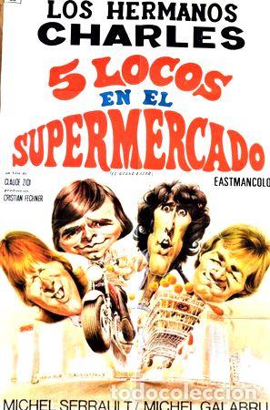 Kino: 5 locos supermercado serrault galabru afiche cine 1973 telmo