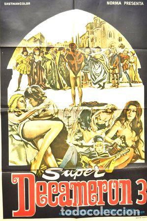 Kino: super decameron 3 afiche cine erotico 1972 poster original