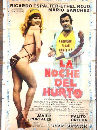 Kino: noche hurto javier portales palito ortega afiche cine 1976