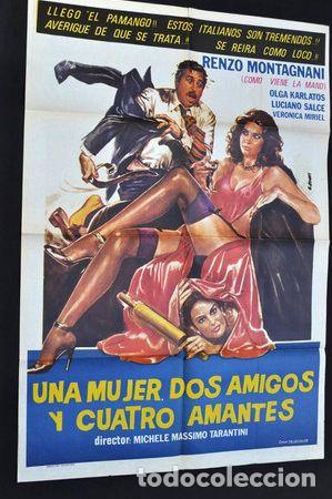 Kino: cine italiano tarantini mujer amigos amantes afiche 1980