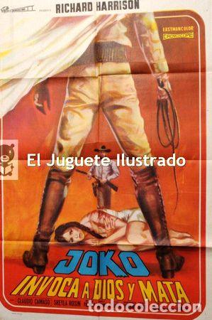 Kino: spaghetti western joko invoca dios mata cine antiguo afiche