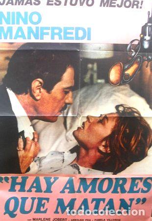 Kino: afiche original de la pelicula hay amores que matan