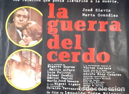 Kino: poster de la pelicula la guerra del cerdo l torre nilson