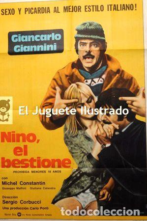 Kino: nino il bestione afiche cine antiguo 1974 ponti giannini