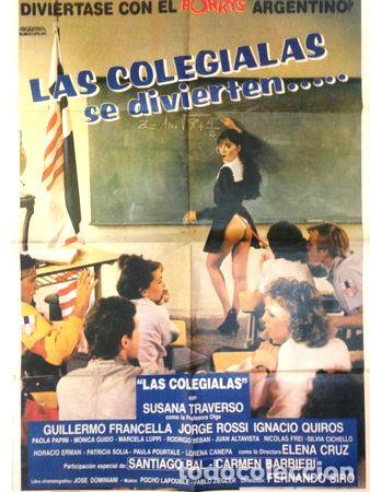 Kino: francella colegialas se divierten afiche cine comedia 1986