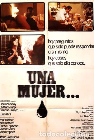 Kino: afiche cine original 108x73cm una mujer federico luppi 1975