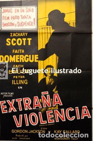 Kino: extrana violencia pelicula antigua afiche cine policial
