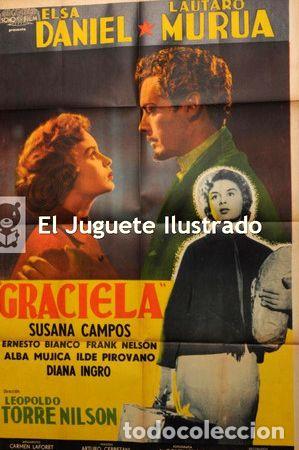 Kino: graciela 1956 leopoldo torre nilsson antiguo afiche cine