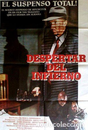 Kino: afiche de cine original despertar del infierno 1989