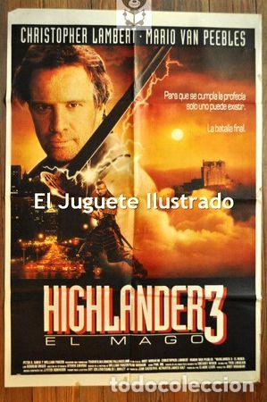 Kino: highlander 3 christopher lambert afiche cine fantasia 1994