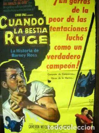 Kino: afiche de pelicula cuando la bestia ruge ano 1957