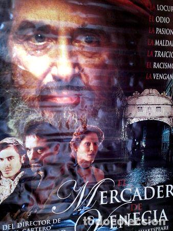 Kino: banner original de cine pelicula el mercader de venecia