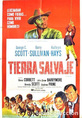 Kino: tierra salvaje 1969 afiche cine barry sullivan western telmo