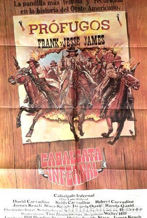 Cinema: poster de la pelicula cabalgata infernal 70cm x 110cm