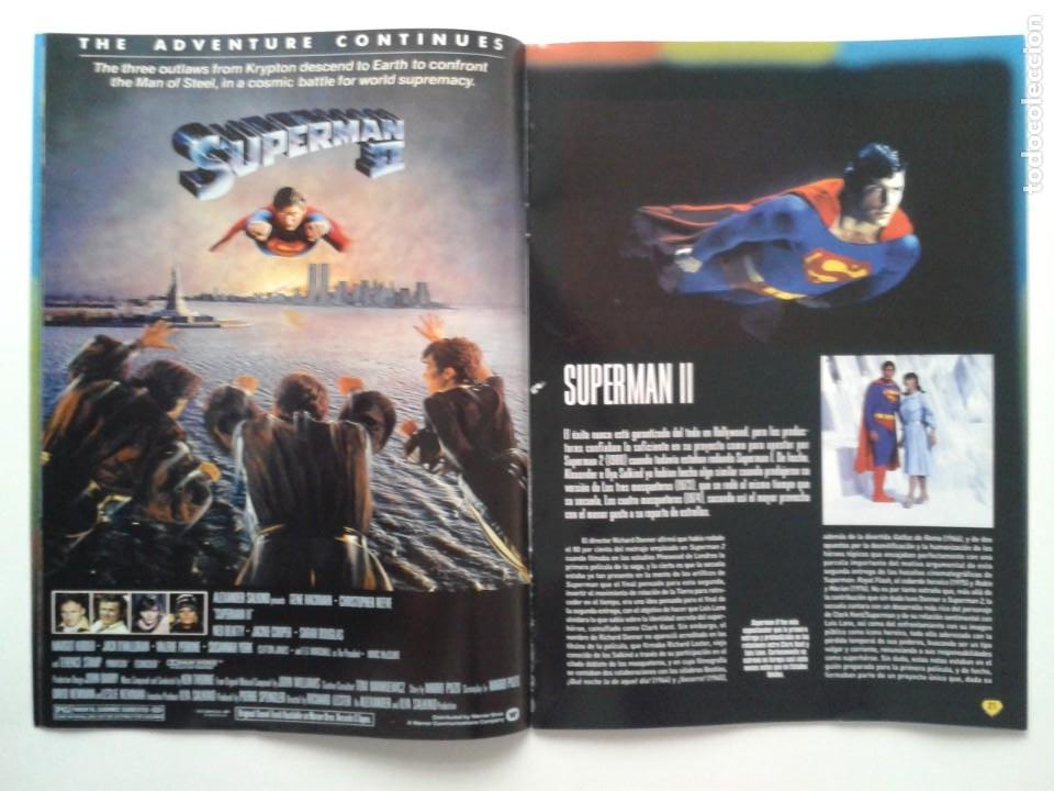 Cine: TODO SOBRE SUPERMAN (1938-2006). 46 PAGS. CON POSTER (56 X 41 cm) Y CÓMIC de la revista Acción. - Foto 14 - 299191238