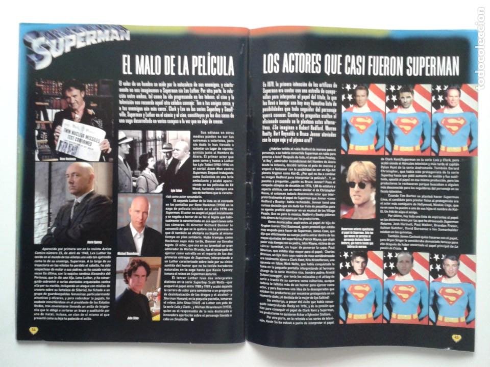 Cine: TODO SOBRE SUPERMAN (1938-2006). 46 PAGS. CON POSTER (56 X 41 cm) Y CÓMIC de la revista Acción. - Foto 22 - 299191238