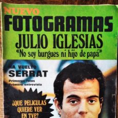 Cine: FOTOGRAMAS Nº 1115 1970- JULIO IGLESIAS, SERRAT, CARY GRANT, EMMA COHEN, KATHARINE HEPBURN, MASSIEL.. Lote 299354363