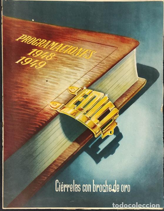 Cine: EDICI - PROGRAMACIONES 1948 1949 - LEER INTERIOR - Foto 1