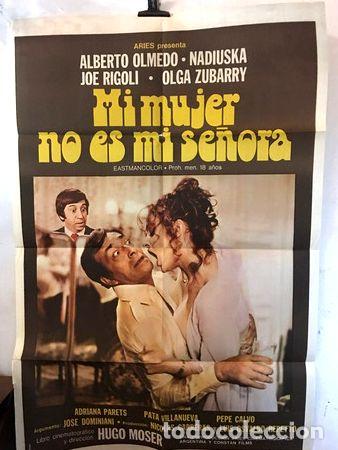 Kino: afiche de cine original mi mujer no es mi senora