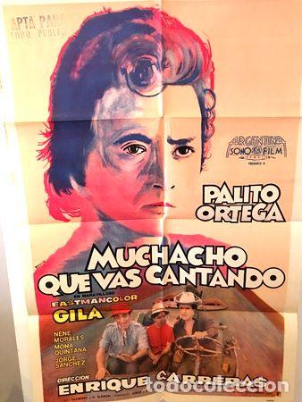 Kino: afiche de cine original muchacho que vas cantando palito