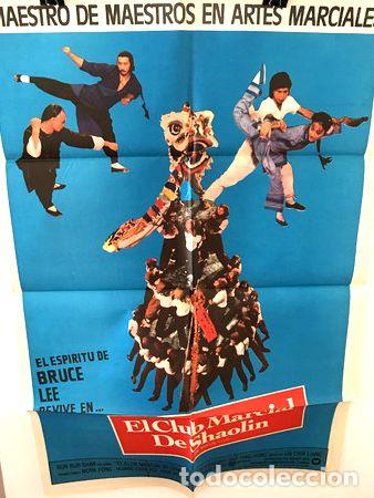 Kino: afiche de cine original el club marcial de shaolin
