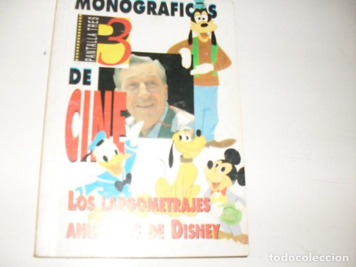 MONOGRAFICOS DE CINE 3(DE 9??) LOS LARGOMETRAJES ANIMADOS DE WALT DISNEY.EDITA PANTALLA 3,AÑO 1993. (Cine - Reproducciones de carteles, folletos...)