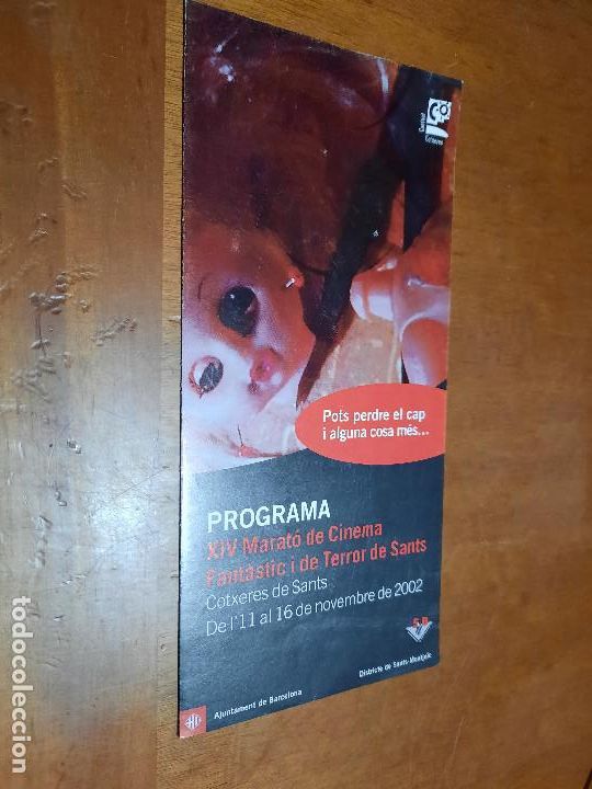 Cinema: PROGRAMA DE MANO. XIV MATAR&Oacute; DE CINEMA. 2002. TRIPTICO. BUEN ESTADO. DIFICIL