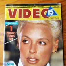 Cine: VIDEO 15 Nº 12 DE 1988. BRIGITTE NIELSEN, REBECCA DE MORNAY, GILLIAM DE TERVILLE, SPIELBERG, X VHS... Lote 306639563