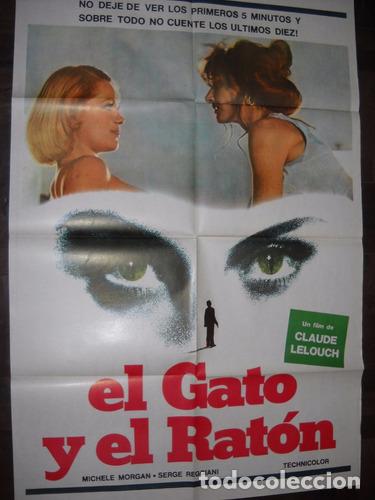 Kino: afiche cine el gato y el raton claude lelouch polici frances