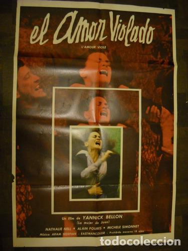 Kino: afiche cine el amor violado lamour viole yannick bellon fra