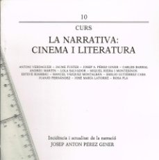 Cine: 1985 POST. CA. FUNDACIÓ CAIXA DE PENSIONS ”CURS LA NARRATIVA: CINEMA I LITERATURA” (1). Lote 309730508