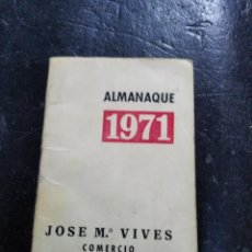 Cine: PEQUEÑO ALMANAQUE DE 1971 DE JOSE Mª VIVES COMERCIO VILLAFRANCA DELCID. Lote 316477468
