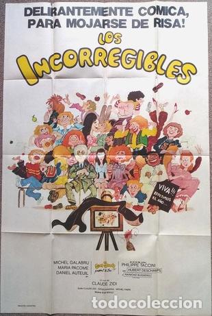 Kino: antiguo afiche de pelicula los incorregibles 375