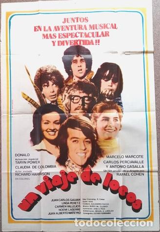 Kino: antiguo afiche de pelicula un viaje de locos 341