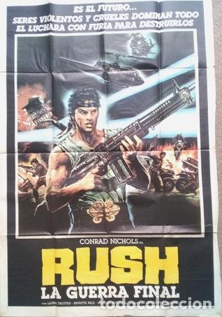 Kino: antiguo afiche de pelicula rush la guerra final 359