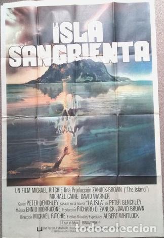 Kino: antiguo afiche de pelicula la isla sangrienta 315